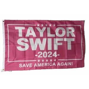 Taylor Swift 2024 Flag Save America Again Desantis Trump USA Sign 3x5’ Pink New